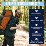 Sodium Butyrate Supplement | 120 Extended-Release Capsules | 300mg | Micro-Granule Formulation