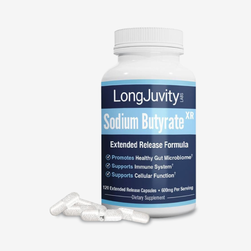 Sodium Butyrate Supplement | 120 Extended-Release Capsules | 300mg | Micro-Granule Formulation