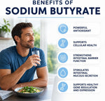 Sodium Butyrate Supplement | 120 Extended-Release Capsules | 300mg | Micro-Encapsulated Formulation