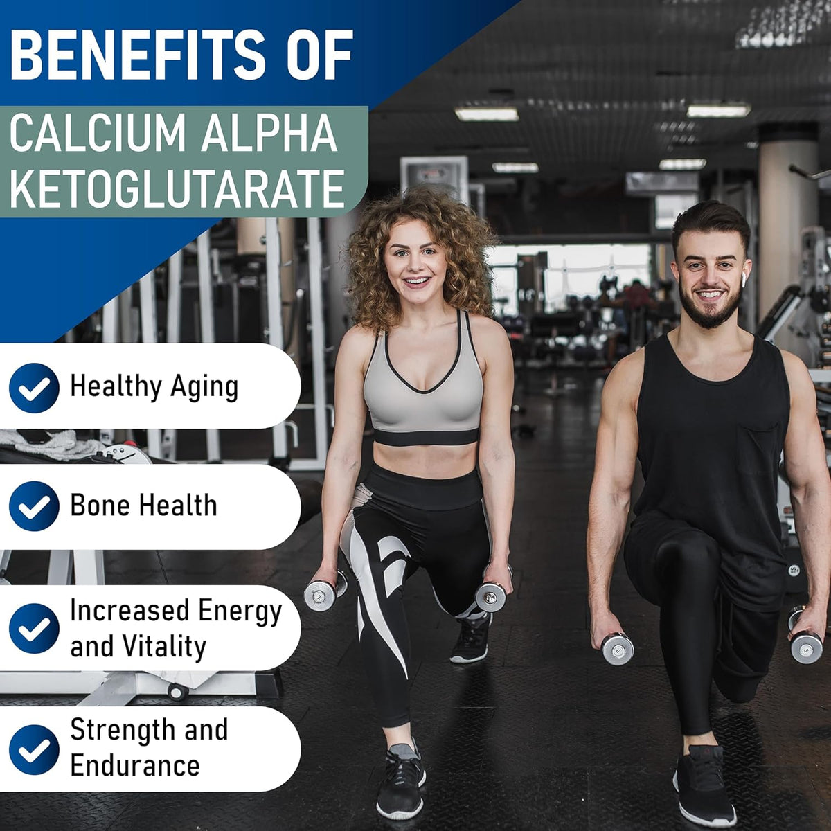 Calcium AKG Supplement | 60 Enteric Coated Capsules | 500mg
