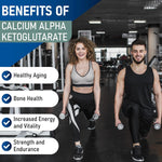 Calcium AKG Supplement | 60 Enteric Coated Capsules | 500mg