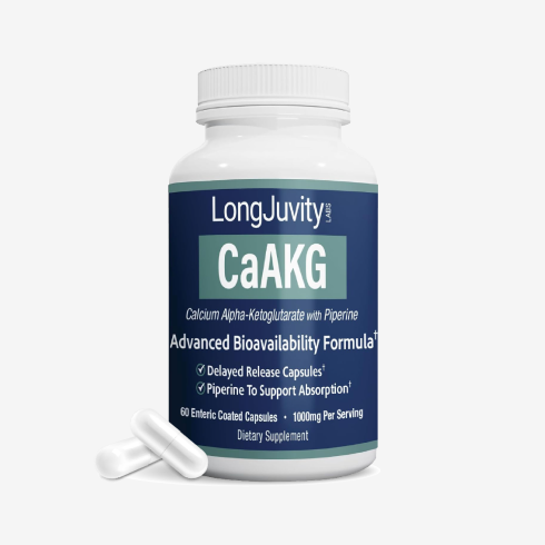 Calcium AKG Supplement | 60 Enteric Coated Capsules | 500mg
